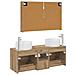 Set di mobili per il bagno 4 pcs Rovere Artigianale - Foto miniatura 8