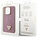 Guess Guhcp14lhdgtpp Custodia Per Iphone 14 Pro 6,1 Rosa /rosa Con Strass Rhinestone Triangle - Foto miniatura 1