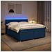 Letto box spring con materasso Blu 140 x 190 cm Tessuto - Foto miniatura 2