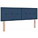Letto box spring con materasso Blu 140 x 190 cm Tessuto - Foto miniatura 5