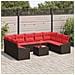 Set di divani 10 pz Marrone polyrattan - Foto miniatura 4