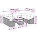 Set di divani 10 pz Marrone polyrattan - Foto miniatura 7