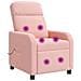 Poltrona Massaggiante Rosa Bouclé - Foto miniatura 1