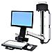 StyleView Sit-Stand Combo System With Small Black CPU Holder  - Foto miniatura 6