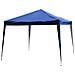 Gazebo Struttura In Acciaio Pieghevole Rivestimento Tessuto Oxford Blu 3x3m - Foto miniatura 1