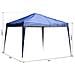 Gazebo Struttura In Acciaio Pieghevole Rivestimento Tessuto Oxford Blu 3x3m - Foto miniatura 3