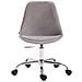 Sedia Ufficio Tulip Toulouse in Velluto I Sedia Scrivania Girevole E Regolabile I Sedia Studio in Metallo, Carico Max 136 kg Grigio - Foto miniatura 2