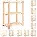 Scaffali A 3 Livelli 10 Pz 60x38x90 Cm Massello Pino Fsc 150 Kg - Foto miniatura 1