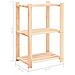 Scaffali A 3 Livelli 10 Pz 60x38x90 Cm Massello Pino Fsc 150 Kg - Foto miniatura 8