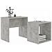 Set Tavolini da Salotto Grigio Cemento 48x30x45 cm Multistrato - Foto miniatura 3