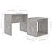 Set Tavolini da Salotto Grigio Cemento 48x30x45 cm Multistrato - Foto miniatura 6