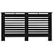 Copertura per Radiatore Nera 152x19x81,5 cm in MDF - Foto miniatura 7