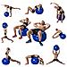 14tusfu136 Gym Ball - Palla Da Ginnastica - Blu - 75 Cm, Unisex - Adulto, Blue, 75 Cm - Foto miniatura 2
