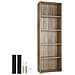 Scaffale Per Libri Lexi 5 Ripiani 60 X 30 X 190 Cm - Legno Chiaro, Rovere Sonoma - Foto miniatura 6