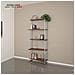 Libreria In Legno Divisorio Moderno Design Open Space Mod. Iris Noce L75 X P35/22 X 190h - Foto miniatura 1