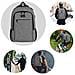 Viaggi Laptop Backpack Di Lavoro Bag Lightweight Laptop Bag Con Porta Usb Di Ricarica Anti Theft Affari Zaino Water Resistant Regalo Scuola Zaino Per Uomini E Donne Adatto 15.6 Inch Laptop-gray - Foto miniatura 3