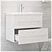 Mobile Lavabo Bianco 60x38,5x48 cm in Legno Multistrato - Foto miniatura 3