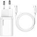 Caricabatteria Da Rete Super Fast Charging 25w Usb-c + Cavo Type-c Tzccsup-l02 White - Foto miniatura 2
