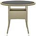 Set Mobili Da Pranzo Per Giardino 5 Pz In Polyrattan Beige - Foto miniatura 5