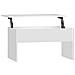 Tavolino Da Salotto Bianco 80x50,5x41,5 Cm Legno Multistrato - Foto miniatura 1