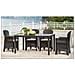 Tavolo Da Esterno Portici, Tavolo Rettangolare Da Pranzo, Tavolo Da Giardino Multiuso Effetto Rattan, 100% Made In Italy, 150x90h72 Cm, Antracite - Foto miniatura 1