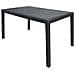 Tavolo Da Esterno Portici, Tavolo Rettangolare Da Pranzo, Tavolo Da Giardino Multiuso Effetto Rattan, 100% Made In Italy, 150x90h72 Cm, Antracite - Foto miniatura 2