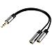 Cavo Aux Sdoppiatore - 10 Cm - Foto miniatura 1