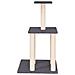 Albero Per Gatti Con Tiragraffi In Sisal Grigio Scuro 85,5 Cm - Foto miniatura 2
