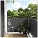 Paravento Da Balcone Antracite 300x80 Cm In Polyrattan - Foto miniatura 8