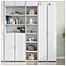 Credenza Bianca 40x41x185cm In Legno Multistrato - Foto miniatura 1