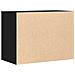Cassettiera Angolare Nera 80x41x58 Cm In Legno Multistrato - Foto miniatura 3