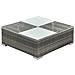 Set Divani Da Giardino 5 Pz Con Cuscini In Polyrattan Grigio - Foto miniatura 5