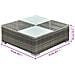 Set Divani Da Giardino 5 Pz Con Cuscini In Polyrattan Grigio - Foto miniatura 7