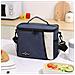 Borsa Da Pranzo Portatile Isolata Per Picnic Navyblue - Foto miniatura 2