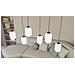 Lampada A Sospensione Verdi - Nero - Metallo - 115x22x140 Cm - Foto miniatura 3