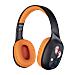 KX JUJUTSU BT HEADPHONES Auricolare Con cavo e senza cavo A Padiglione Gaming Bluetooth Nero, Arancione - Foto miniatura 1