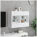 Mobile TV a Parete con Luci LED Bianco 78,5x30x60,5 cm - Foto miniatura 7
