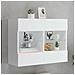 Mobile TV a Parete con Luci LED Bianco 78,5x30x60,5 cm - Foto miniatura 8