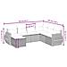 Set Divani da Giardino 7pz con Cuscini Grigio Chiaro Polyrattan - Foto miniatura 4
