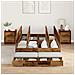 Struttura Letto con Contenitore in Legno Invecchiato 120x190 cm - Foto miniatura 4