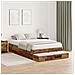 Struttura Letto con Contenitore in Legno Invecchiato 120x190 cm - Foto miniatura 5