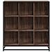 Libreria Rovere Marrone 97,5x33x107,5 cm Multistrato e Metallo - Foto miniatura 4