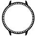 Custodia Protettiva Con Strass E Design Traforato Per Oneplus Watch3 43mm - Foto miniatura 1