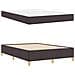 Letto a molle Marrone scuro e Bianco 140 x 190 cm Tessuto - Foto miniatura 6