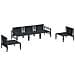 Set Divano da Giardino 5 pcs Antracite Acciaio - Foto miniatura 6