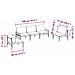 Set Divano da Giardino 5 pcs Antracite Acciaio - Foto miniatura 9