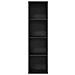 Libreria Rovere nero 40 x 30 x 152 cm Legno multistrato - Foto miniatura 4
