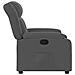 Poltrona reclinabile in tessuto grigio scuro - Foto miniatura 7