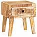 Tavoli da Fine Marrone 40 x 32 x 46 cm legno massello di mango - Foto miniatura 2