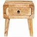 Tavoli da Fine Marrone 40 x 32 x 46 cm legno massello di mango - Foto miniatura 5